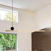 Baycheer HL487634 Simplicity 4646" LED Linear Pendant Lighting Brass LED Linear Hanging Light