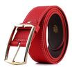 Pierre Cardin Pierre Cardin Ms widening belt trend fashion leather buckle buckle belt pants belt P6A919210-BYC red