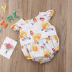 Fashion Newborn Baby Girl Cartoon Romper Bodysuit Jumpsuit Sets Summer Clothes