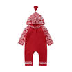 US XMAS Newborn Baby Kids Girl Boy Hooded Romper Jumpsuit Outfits Cotton Clothes