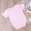 Pink Cotton Newborn Infant Baby Girls Bodysuit Romper Jumpsuit Clothes Outfits