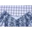 Sexy Fashion Women Crop Top Tank Off Shoulder Snake Skin Clothes Long Sleeve New