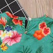 2PcsSet Infant Baby Girl Sleeveless Casual Floral Tops Pant Outfits Clothes