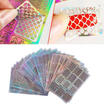 Multi Patterns Nail Art Stencil Guide Manicure Template Stickers Stamping