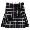 Semir Women&39s classic knitted lattice wild fashion casual skirt Korean version 14116070238 white black tone L