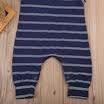 Newborn Baby Girls Boys Stripes Vest Romper Playsuit Pants Summer Casual Clothes