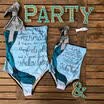 Family Matching Swimwear Mother Daughter Women Kids Baby Girls Swimsuit Bikini