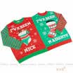 Christmas Women Men Double Couples Jumper Sweatshirt Conjoined Funny Hoodie AU