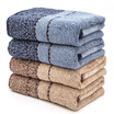 Yaguang towel home textiles cotton yarn-dyed multi-arm coffee time towel 4 installed coffee dark blue 85g Article 34 72cm