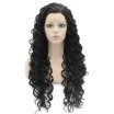 Iwona Synthetic Hair Lace Front Long Curly Black Wig