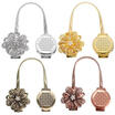 Crystal Magnetic Retractable Curtain Decoration Clip On Flower Holder Tie Backs