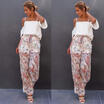 Fashion Women Casual Long Loose Chiffon Pants Pleated Wide-leg Culottes Trousers