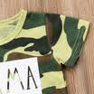Toddler Baby Kids Boys Summer Camo Tops T-shirt Pants Harem Outfits Set Clothes