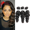 100 Peruvian Virgin Hair Loose Wave 3 Bundles Unprocessed 7A Peruvian Loose Wave Virgin Hair Top Quality Human Hair Weave