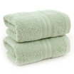 According to cleansing 1612 cotton soft absorbent towel green towel 2 pieces 34 72cm 90g article