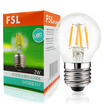 Jingdong supermarket Foshan lighting FSL LED bulb retro filament energy-saving crystal light bulb all week light 4W big mouth E27 yellow light 3000K