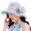 Lan Shiyu M0760 Korean version of the silk hat children sun hat can be folded spring&summer sun hat light gray