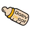 Car Lives Refective Sticker Cartoon Baby in Car