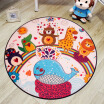 Green reed round mat mat mattress bedroom bedside foot pad animal party diameter 80cm