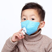 MA graphene child mask KN95 level anti-fog haze ear strap folding with anti-pm25 anti-particulate matter 2 bag light blue