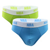 NBA men&39s briefs solid color Xinjiang cotton cotton stretch comfortable youth underwear 2 installed color blue fluorescent green L