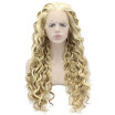 Iwona Synthetic Hair Lace Front Long Curly Mix Blond Wig