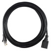 Haile HT-202H-2M Ultra-five cable extension cord Gigabit broadband network extender Pure copper male to female connection 26AWG Black 2 meters