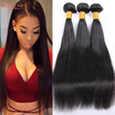 7A Brazilian Straight Virgin Remy Hair 3Pcs Lot 8" 30" In Stock Unprocessed Mink Brazilian Virgin Remy Hair Straight Hair Weave
