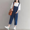 City Plus CITYPLUS Arts Fan Sling Foot Casual Pull File Pants One-piece Cowboy Belt Pants CWKN173355 Blue L