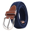 LovingLilies Belt High-grade Lens Narrow Stretch Knitted Needle Belt This series is finer&shorter suitable for ladies or children Blue