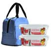 LOCK & LOCK DISTRIBUTION FRAMEWORK Two-piece glass lunch box lunch box LLG428C 2 Send blue striped bag 600ml 2