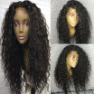 Human Hair Curly Wigs For Black Women Brazilian Glueless Curly Lace Front Human Hair Wig with Baby Hair