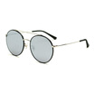 Wood ninety si SM1720077C02 men&women with the same metal black with silver frame mercury lens double beam fashion sunglasses SM1720077C02 57mm