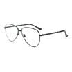 Wood ninety FM1600051C01 men&women with the same section of the black metal frame fashion trend pilots anti-blue light mirror eye protection frame FM1600051C01 59mm