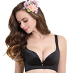 NANJIREN Deed V Shape Seamless Push Up Bra black A85