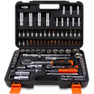 Huafeng Jarrow HF-81094A 94 sets of sets of auto repair tool sets of car care tools set 63 125mm series ratchet wrench sleeve sets