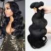 8A Brazilian Virgin Remy Hair Weave 3 Bundles Body Wave 10"30" Natural Color Human Hair Unprocessed Mink Brazilian Hair Body Wave