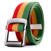 LovingLilies Belt England Fashion Classic Stripe Canvas Belt Neutral Trousers Red Green Strip