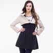 TMI Mystery Women&39s Korean version of the color lapel collar waist trench coat Slim long coat 161210 Tibetan mint
