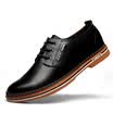 Precentor Men&39s Leather Shoes Business Casual Shoes Men&39s England Band Low Low Board Shoes Male 5588 Black 44 yards