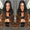 7A Brazilian Hair Body Wave Full Lace Human Hair Wigs 1bT30 Ombre Color Human Hair Full Lace Wig Black Women with Baby Hair