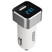 SAST Car Charger Car Charger AY-T18 Silver 21A Voltage Detection LED Digital Display