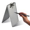 Jinlongxing Glosen C1085 aluminum alloy A4 large writing file board clip anti-drop menu folder office supplies