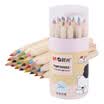 Morning light M & G TWP30502 short pole wood color pencil color lead 24 color tube with pencil sharpener pattern color random