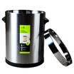 Feida three&stainless steel round ring classic trash can 8L silver G2480-1