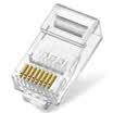 Akiara CHOSEAL six crystal head gold-plated RJ45 engineering gigabit crystal head 8P8C computer network cable connector 20 QS906Z20