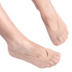 Langsha ship socks female stealth socks summer ultra-thin socks female shallow mouth silicone non-slip thin section short stockings ice silk socks 6 double black