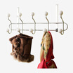 Ou Runzhe door after the hook Seiko electroplating ten hook round ceramic beads nail-free scarring hook Taiwan imports