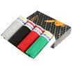Playboy men&39s underwear Men&39s elastic cotton solid underwear in the waist U lapel bag Comfortable breathable underwear 4 loaded flowers gray red green black XXL 180105