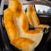 Leixiang ELEKKS asiento de coche de invierno cojín de lana asiento de coche cojín del pelo almohadilla del pelo cinco juegos de puntas de cabello beige
